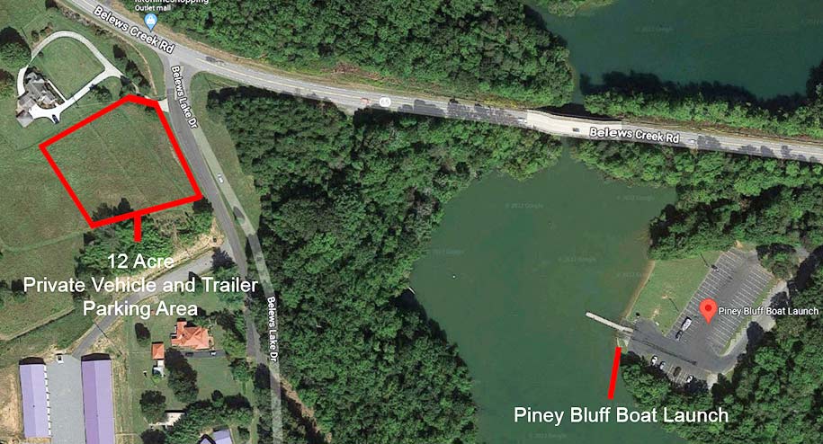 Boat Launch and Private Parking Area